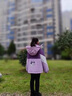 G.DUCKKIDS童裝女童羽絨服中長(cháng)款冬季兒童沖鋒衣三合一冬裝女孩加厚保暖外套 紫色內搭羽絨 140 曬單實(shí)拍圖