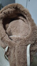圍脖秋冬款小熊帽子圍巾一體口罩三合一毛絨加厚多功能護耳保暖 咖啡色 曬單實(shí)拍圖