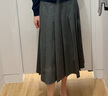 優(yōu)衣庫女裝寬褶中裙/半身裙裙子25秋冬新款479916 09 黑色 L /160/72A 曬單實(shí)拍圖