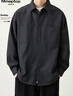 MMOPTOP日系復古工裝襯衫夾克男士春秋季時(shí)尚潮流休閑外套MCS07 黑色 XL 曬單實(shí)拍圖