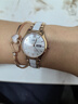 格瑪仕（GEMAX）女士手表女石英表品牌世界十大名表女生腕表輕奢小眾2025新款女表 【JD】520雙日歷+玫瑰花盒+手鐲 曬單實(shí)拍圖