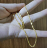 周六福（ZLF）  黃金項(xiàng)鏈足金999單水波鏈黃金情侶項(xiàng)鏈 計(jì)價(jià) 45cm -3.34g 曬單實(shí)拍圖