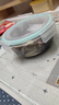 拜杰高硼硅玻璃飯盒上班族飯盒微波爐冰箱保鮮盒 圓形650ml 曬單實(shí)拍圖