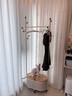 小匠材衣架落地立式衣帽架客廳臥室掛衣服置物架可移動(dòng)晾衣架奶白色60cm 曬單實(shí)拍圖