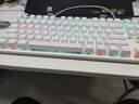 狼蛛機械鍵盤(pán)F 87鍵全鍵熱插拔側刻漸變鍵盤(pán)小型便攜式鍵線(xiàn)分離 青紅茶軸 游戲電競辦公電腦筆記本外接 銀白【87鍵】-茶軸 曬單實(shí)拍圖