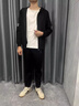 JASONWOOD輕奢侈品牌運動(dòng)服套裝男新款連帽長(cháng)袖簡(jiǎn)約休閑套裝男 黑色束腳套裝[官方正品] L 90-110斤[年度熱銷(xiāo)爆款] 曬單實(shí)拍圖