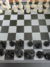 得力（deli）磁吸國際象棋兒童學(xué)生黑白磁性比賽訓練益智折疊款加大號 曬單實(shí)拍圖