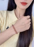 須橘靈隱寺旺正財冰飄天然南紅瑪瑙手串女招財水晶手鏈送老婆生日禮物 J434冰飄南紅8mm【白粉禮盒】 曬單實(shí)拍圖