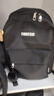 楓緹書(shū)包初中女背包雙肩包大容量男大學(xué)生高顏值休閑百搭高中電腦包包 黑色【帶黑球掛件】 曬單實(shí)拍圖
