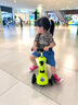 酷騎兒童滑板車(chē)V2二合一多功能童車(chē)重力轉向靜音1-5歲生日禮物發(fā)光綠 曬單實(shí)拍圖