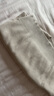 無(wú)印良品（MUJI）女式 棱紋編織 圓領(lǐng)短款針織衫 長(cháng)袖女款 女裝 薄款毛衣 燕麥色 M (160/84A) 曬單實(shí)拍圖