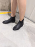 achette雅氏5SF3 簡(jiǎn)約正裝短靴優(yōu)雅相拼女靴 14-黑色 38 曬單實(shí)拍圖
