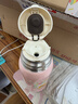 膳魔師（THERMOS）兒童保溫杯大容量水杯直飲杯吸管杯3蓋多功能不銹鋼學(xué)生水杯 TCKA 【粉嫩兔】3蓋吸管杯 550/580ml 曬單實(shí)拍圖