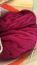 YANAIYAO鄂爾多斯市產(chǎn)100%羊絨線(xiàn)中粗手編特級純山羊絨毛線(xiàn)團diy圍巾線(xiàn) 洋酒紅 50克 買(mǎi)一兩送一兩 曬單實(shí)拍圖
