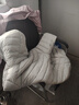 坦博爾輕薄羽絨服女短款連帽百搭休閑秋冬女士外套 珍珠月灰 2XL(180) 曬單實(shí)拍圖
