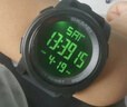時(shí)刻美（skmei）學(xué)生電子表初高中生青少年運動(dòng)防水夜光鬧鐘兒童手表男女1257黑色 曬單實(shí)拍圖