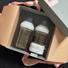 HEGEN海格恩新生兒奶瓶奶嘴0-6個(gè)月防脹氣嬰兒用品奶瓶套裝禮盒裝禮物 【白色禮盒】（150+240ml奶瓶+儲存蓋*2） 曬單實(shí)拍圖