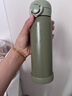 膳魔師（THERMOS）不銹鋼保溫杯兒童男女士學(xué)生水杯大容量杯子生日禮物JNR 牛油果綠 500ml 曬單實(shí)拍圖