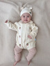 幼歌（YOUGE）嬰幼兒秋季新款草莓毛衣爬服女寶寶柔軟舒適打底褲套裝 粉色打底褲 73cm 曬單實(shí)拍圖
