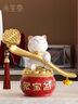 禾笙堂稱(chēng)心如意招財貓聚寶盆擺件新中式客廳玄關(guān)前臺開(kāi)業(yè)喬遷送禮裝飾品 曬單實(shí)拍圖