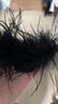 超仙夾子頭飾鯊魚(yú)夾ins風(fēng)羽毛抓夾高級感鴕鳥(niǎo)毛發(fā)夾后腦勺鯊魚(yú)夾 黑色小號-9.5cm 曬單實(shí)拍圖