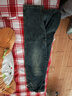 杰雷諾黑灰色牛仔褲男寬松直筒秋冬季新款闊腿大褲腳斜口袋休閑百搭長(cháng)褲 曬單實(shí)拍圖
