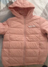 雪中飛兒童羽絨服輕薄保暖外套2025新款男女童裝秋冬季上衣 粉色 150 曬單實(shí)拍圖