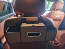 汽車(chē)椅背收納盒多功能紙巾盒車(chē)載水杯架座椅后背置物盒車(chē)內裝飾品 升級款多功能【棕色】椅背收納盒 曬單實(shí)拍圖