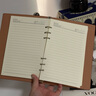 活頁(yè)本本子可拆卸筆記本A5活頁(yè)簡(jiǎn)約記事本B5加厚本子商務(wù)會(huì )議記錄本大學(xué)生考研皮面本文具辦公用品 A5棕色（無(wú)搭扣款） 曬單實(shí)拍圖