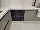 海爾（Haier）110L消毒柜嵌入式 滅菌艙系列 消毒碗柜 家用 烘干一體機 光波巴氏消毒 母嬰童鎖 三門(mén)三抽EB031 曬單實(shí)拍圖