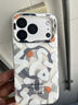 藍妮子適用 蘋(píng)果17/pro手機殼 iphone17promax手機殼 蘋(píng)果16promax手機殼磁吸14充電17air保護套13/15pro 涂鴉白色*磁吸充電 蘋(píng)果17ProMax 曬單實(shí)拍圖