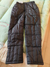 鴨鴨冬季中老年羽絨褲男女加肥大碼加厚內外穿高腰保暖羽絨棉褲男內膽 黑色拉鏈褲腳 2XL建議腰圍2.5-2. 曬單實(shí)拍圖