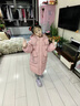 G.duck小黃鴨兒童羽絨服女童中長(cháng)款新款加厚洋氣中長(cháng)款韓版冬裝保暖童裝 粉色 140 cm 曬單實(shí)拍圖