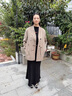恒源祥雙面呢中年媽媽秋冬裝雙面羊毛大衣短款新中式喜婆婆宴會(huì )毛呢外套 棗紅色 純羊毛 M 合適90-105斤 曬單實(shí)拍圖