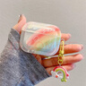 貝意品適用于A(yíng)pple AirPods 4ins風(fēng)透明彩虹無(wú)線(xiàn)藍牙耳機保護套AirPods3/2/1男女防丟帶掛鉤手鏈AirPod4 曬單實(shí)拍圖