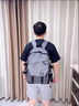 ROWILUX德國品質(zhì)大容量輕便雙肩包防水學(xué)生男士休閑大容量雙肩包旅行包 灰色[中號]-送[掛件] 曬單實(shí)拍圖