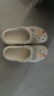 名創(chuàng  )優(yōu)品（MINISO）洞洞鞋男女夏季外穿涼鞋防滑厚底踩屎感包頭涼拖鞋 白色+海洋星星 曬單實(shí)拍圖