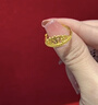 周生生黃金戒指 足金愛(ài)情密語(yǔ)皇冠戒指女款 生日禮物90227R 計價(jià)3.1克 曬單實(shí)拍圖