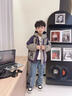 貝孩趣男童冬季派克服外套2025新款兒童加絨棉衣秋冬款大童加厚棉服冬裝 紫色 150 (建議身高135-145厘米) 曬單實(shí)拍圖