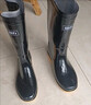 回力雨鞋男士防水鞋防滑耐磨膠鞋輕便廚師鞋雨靴套鞋807  黑色高筒 42 曬單實(shí)拍圖
