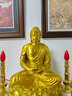 天祥緣 黃銅釋迦牟尼佛佛像擺件家用大日如來(lái)釋迦摩尼佛銅像大號 30號新釋迦佛 曬單實(shí)拍圖