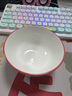 水蜜桃簡(jiǎn)約4.5英寸碗碟套裝家用陶瓷餐具米飯碗面碗菜盤(pán)碗盤(pán)套裝 水蜜桃1碗 曬單實(shí)拍圖