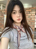 桑咻復古棉麻小碎花三角巾絲巾女薄款護頸領(lǐng)巾頭巾高級感系脖圍巾配飾 復古米紅提花 曬單實(shí)拍圖