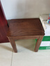 源氏木語(yǔ)實(shí)木小凳子北歐簡(jiǎn)約原木方凳餐廳餐凳家用換鞋凳橡木妝凳 （胡桃色）0.38米方凳 曬單實(shí)拍圖