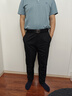 安踏（ANTA）精英商務(wù)型動(dòng)褲丨抗皺長(cháng)褲男防曬秋季運動(dòng)褲直筒送爸爸休閑褲子 【防潑水升級西褲】基礎黑7509-4 3XL (男190) 曬單實(shí)拍圖