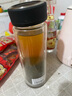 萬象（WANXIANG）雙層玻璃杯經(jīng)典皮紋V21RL商務(wù)辦公禮盒泡茶杯480ML大容量家用水杯 曬單實拍圖