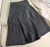 優(yōu)衣庫女裝絨面針織喇叭中裙/半身裙裙子481434 08 深灰色 M /160/68A 曬單實(shí)拍圖