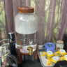 維納仕冷水壺帶龍頭耐高溫玻璃家用儲水涼水瓶水果茶冷泡飲料果汁桶套裝5L 曬單實(shí)拍圖
