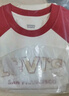 Levi's【新年系列】?jì)和L(cháng)袖T恤2025新年秋季新款男童女童童裝紅色拜年 糖果白 140 /68 【建議身高128-140cm】 曬單實(shí)拍圖