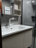 九牧（JOMOO）浴室柜 陶瓷一體盆抗菌洗臉盆柜組合冷灰90cm A2741-15LD-5 曬單實(shí)拍圖